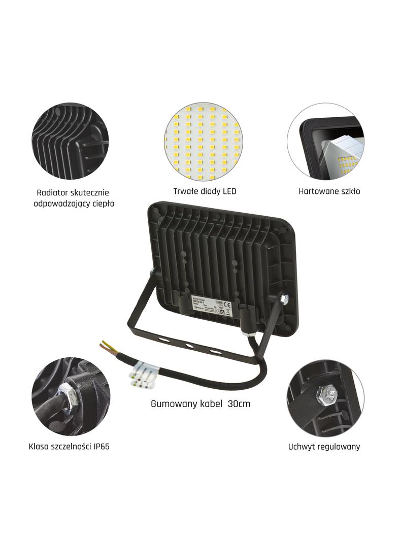 NOCTIS LUX 2 SMD 230V 30W IP65 CW black