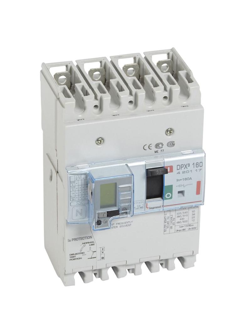 Wyłącznik DPX3 160 Z Zab. R-Pr. 4P 160A 36kA 420117 LEGRAND