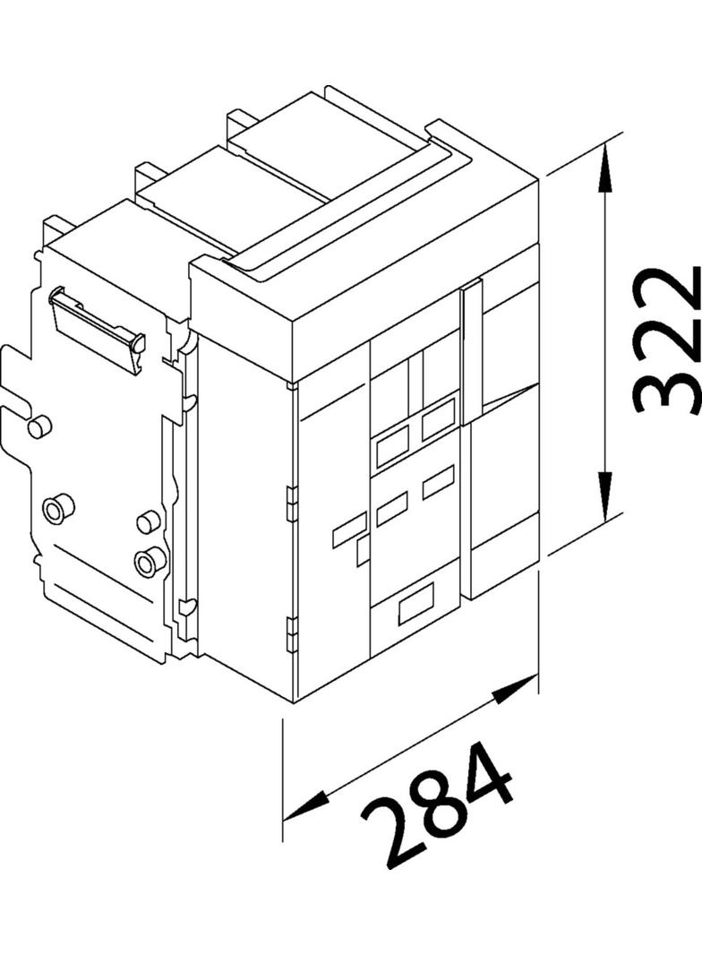 ACB HW1 55kA 1250A 3P Wyłącznik wysuwny do wyzwalacza sentinel Energy HW1M312DE HAGER
