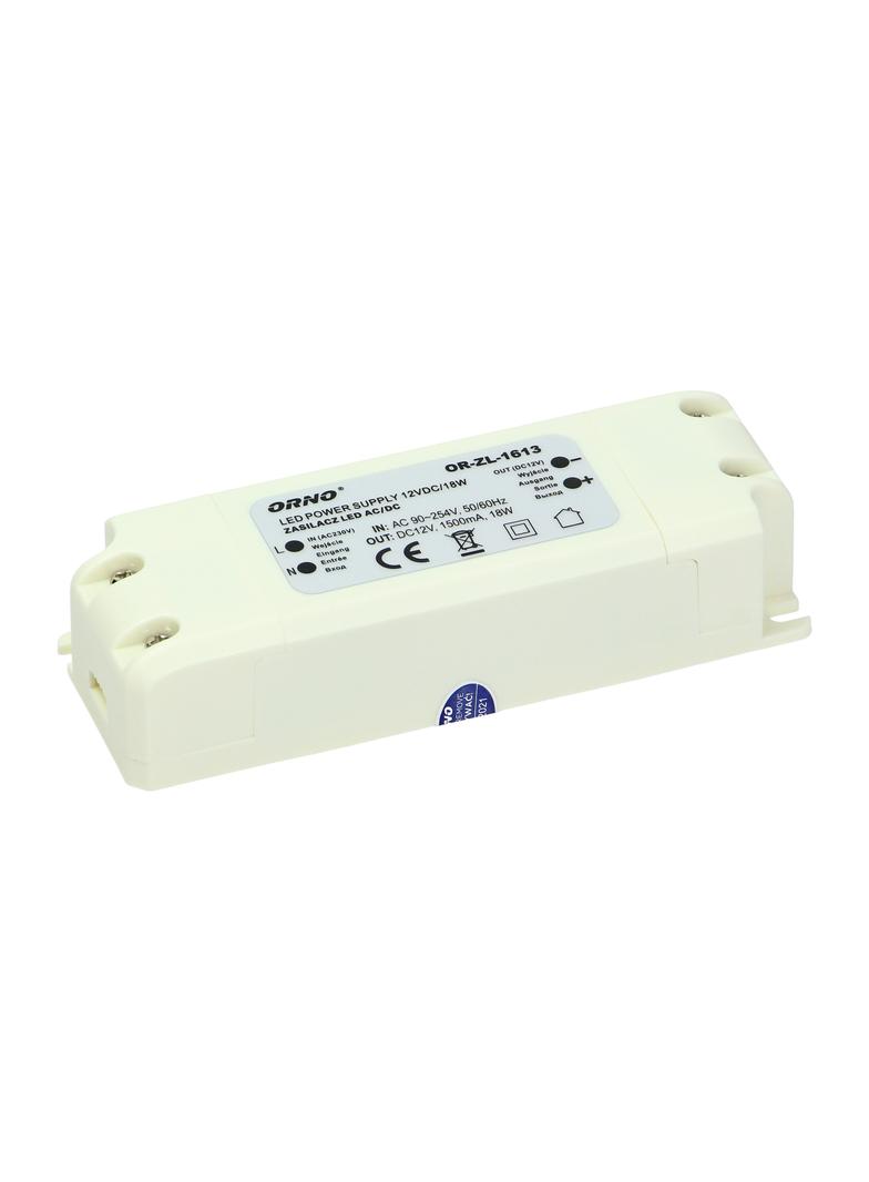 Zasilacz LED 12V DC 18W 1,5A IP20 OR-ZL-1613 ORNO
