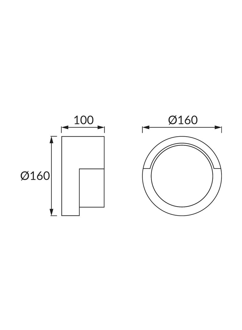 Kinkiet elewacyjny TEKLA LED neutralna biel 12W 04014 IDEUS