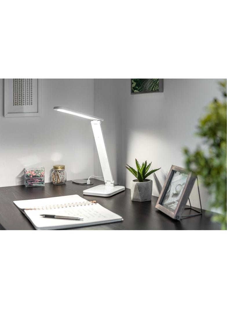 LAMPKA BIURKOWA HIKARI LED, 6W, 400lm, AC220-240V, 50/60Hz, CCT, BIAŁY