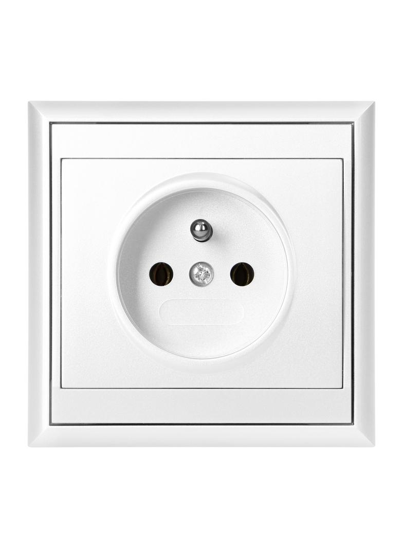 Gniazdo pojedyncze podtynkowe 2P+Z Luna, 16A, 250V, PT-16L, biały OR-OE-7605/W ORNO