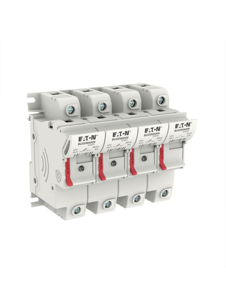3 Pole 14x51 MFH Neon Indicator and Neut Podstawa wkł. cyl. 14x51 3p+1N 50A 690 Vac wskaźnik CH143DN