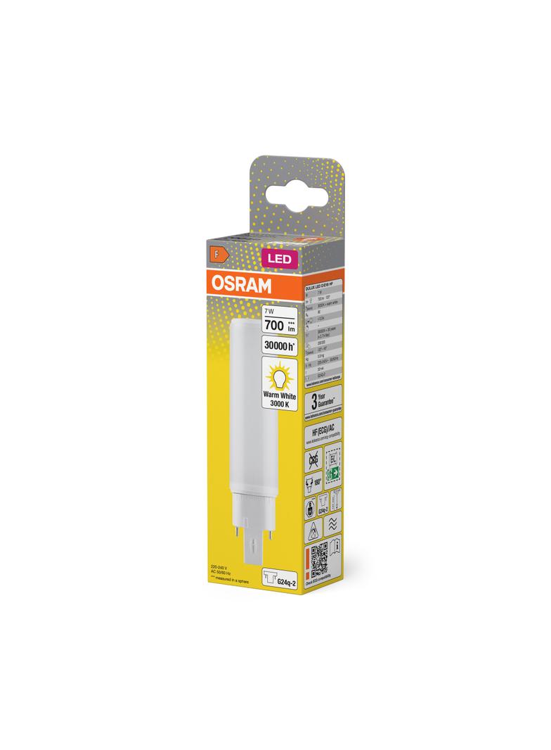 DULUX D E LED FR 18 ECG, AC mains 7W 830 G24q-2 TRZONKI SPECJALNE LEDVANCE