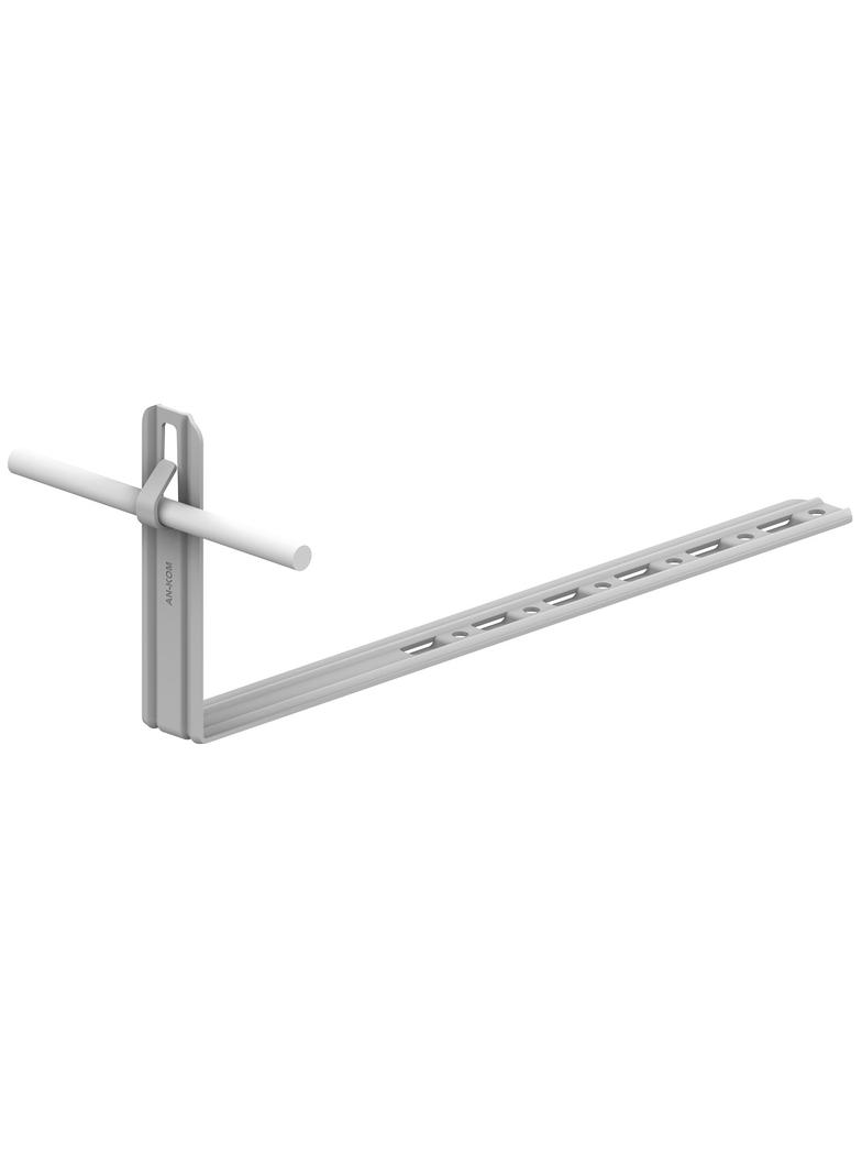 AN-20KL/OG/-N Uchwyt dach.regul.pros.Z-zag. L=42cm,H=10cm /OG/