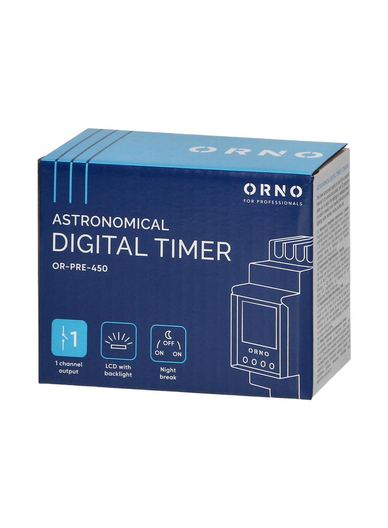 Elektroniczny programator czasowy 100 programów 3 języki menu 1 wyjśćie przekaźnikowe 16A/230V s OR-