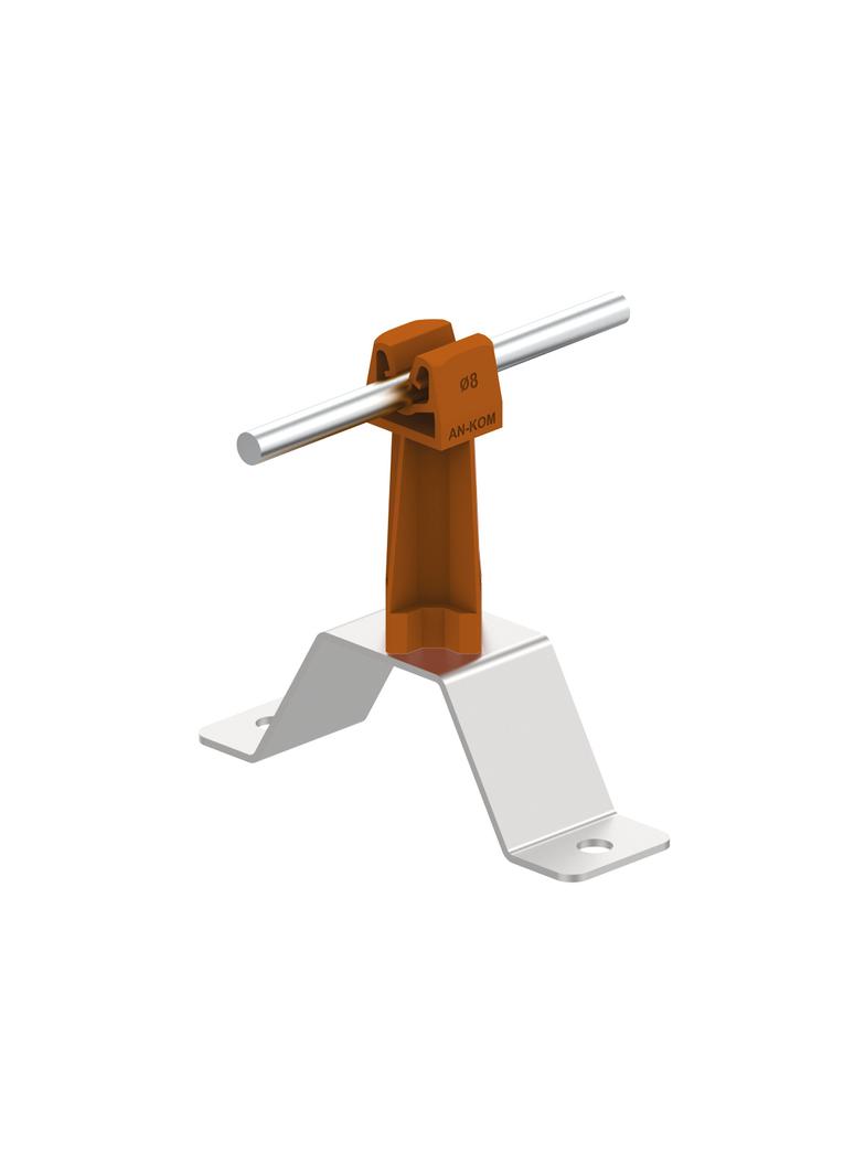 Uchwyt na płytce prof. stalow.Z-zatrzask H=7cm/OH/