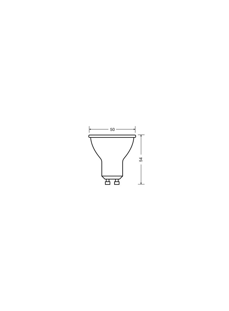 Żarówka LED x3 PAR16 Reflektor GU10 2.8W = 35W 230lm 2700K Ciepła 36° VALUE Osram