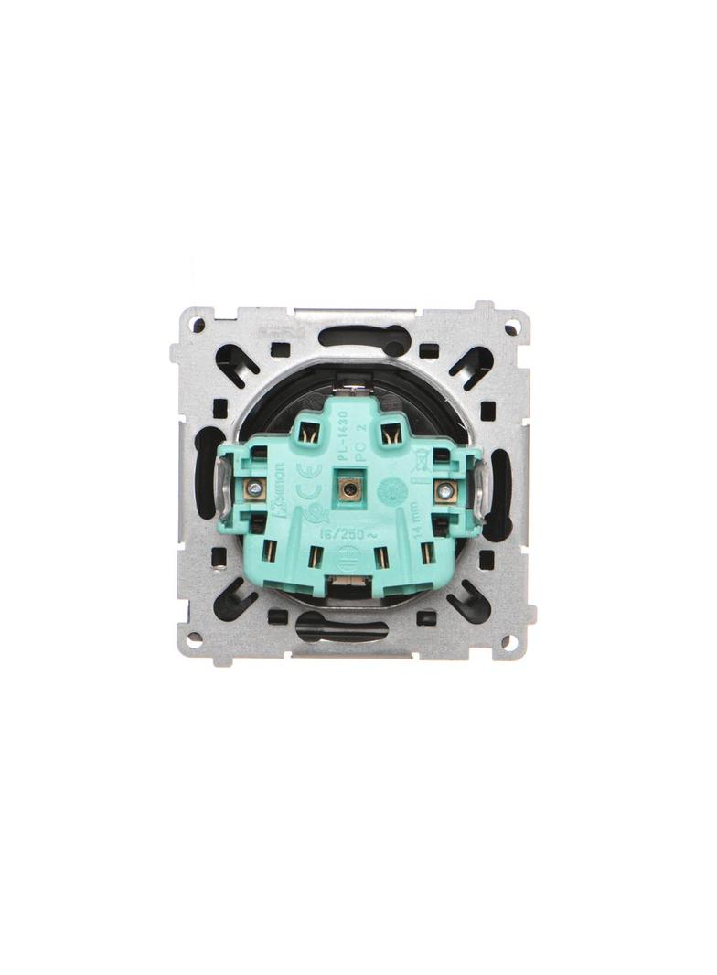 Simon BASIC WMBW-53111x-Y011 Gniazdo wtyczkowe Schuko do wersji IP44 z przesłonami (moduł) 16A, 250V BMGSZ1BZ.01/49A KONTAKT
