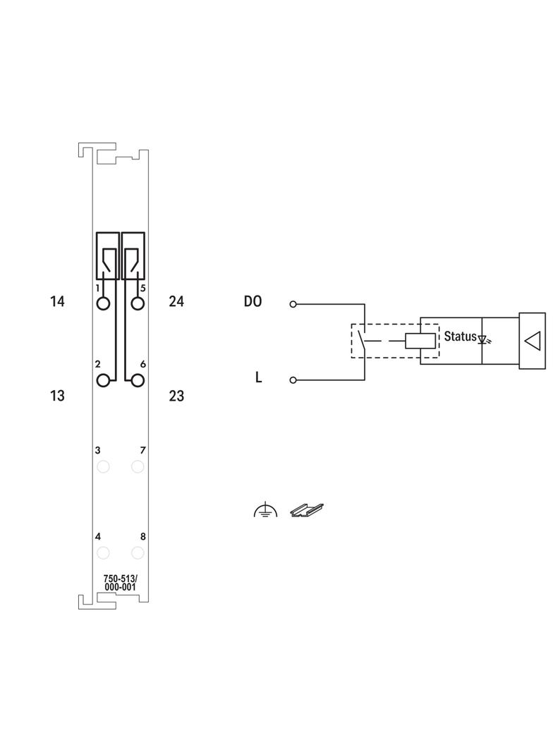 moduł 2DO 250V AC 2,0A przekaźnikowy 2z bezpotencjałowe
