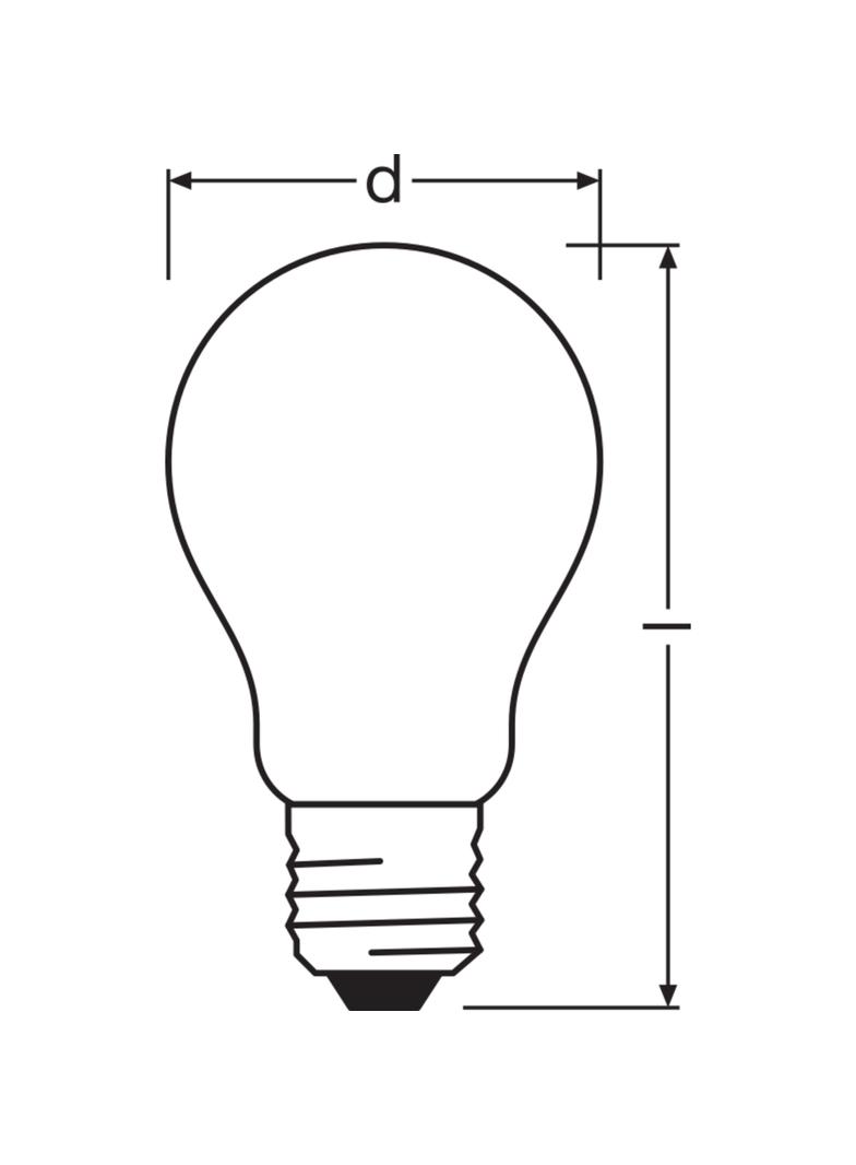 Lampa LED Classic A40 energooszczędna plastik 2,5W 830 E27 LEDVANCE