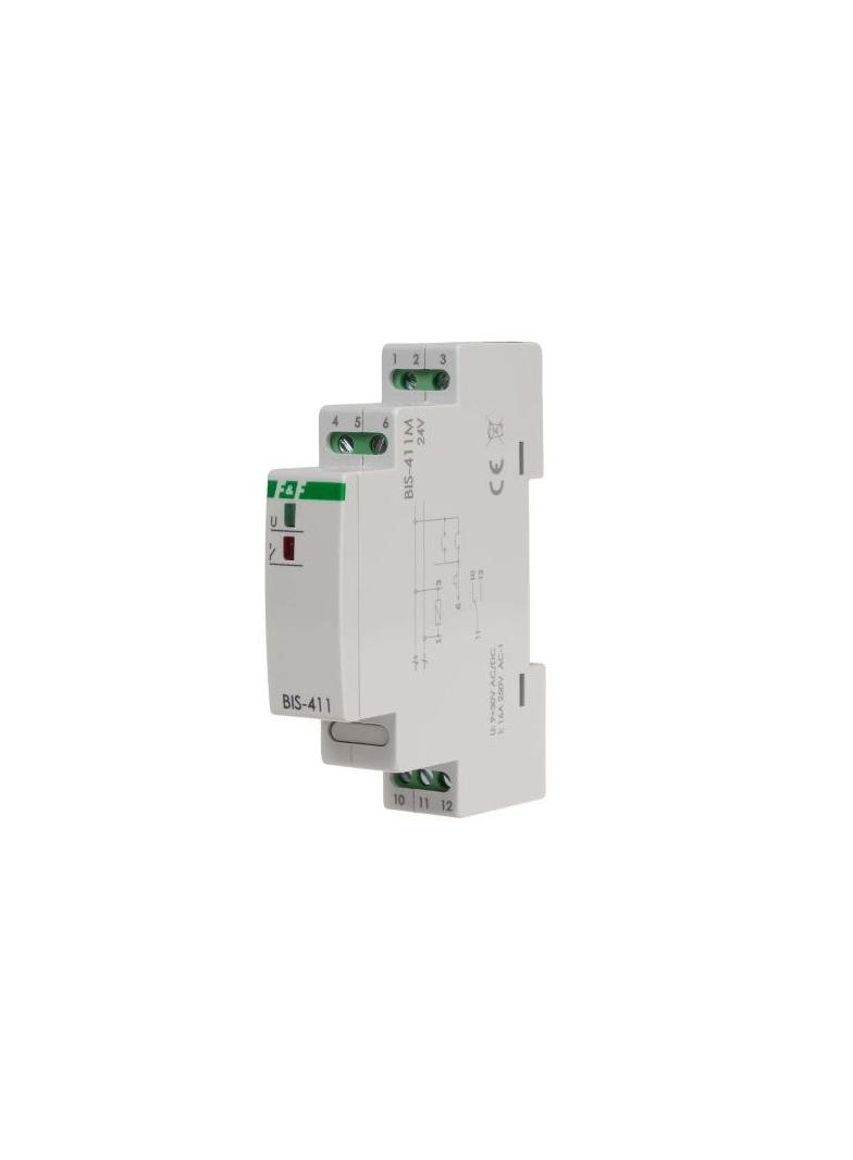Przekaźnik bistabilny grupowy z pamięcią na szynę DIN 24V BIS-412M-24V F&F