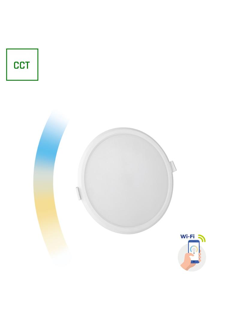 ALGINE 12W CCT+DIM Wi-Fi Spectrum SMART round