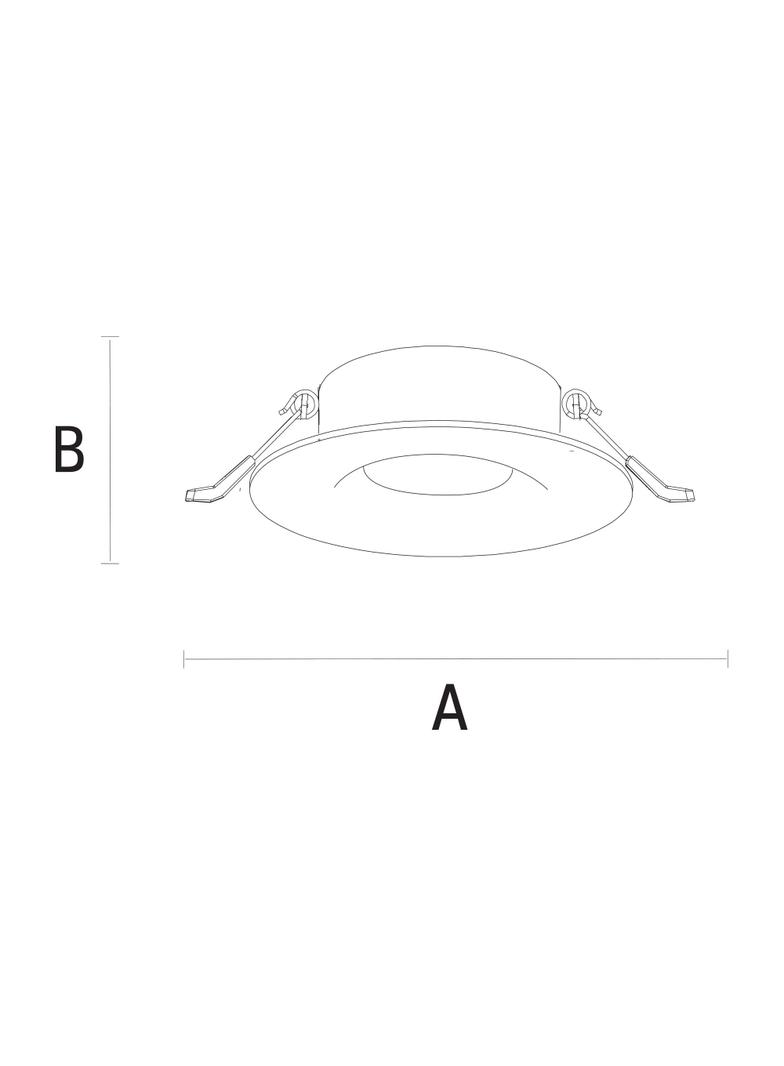 FIALE IV GU10 round silver IP65