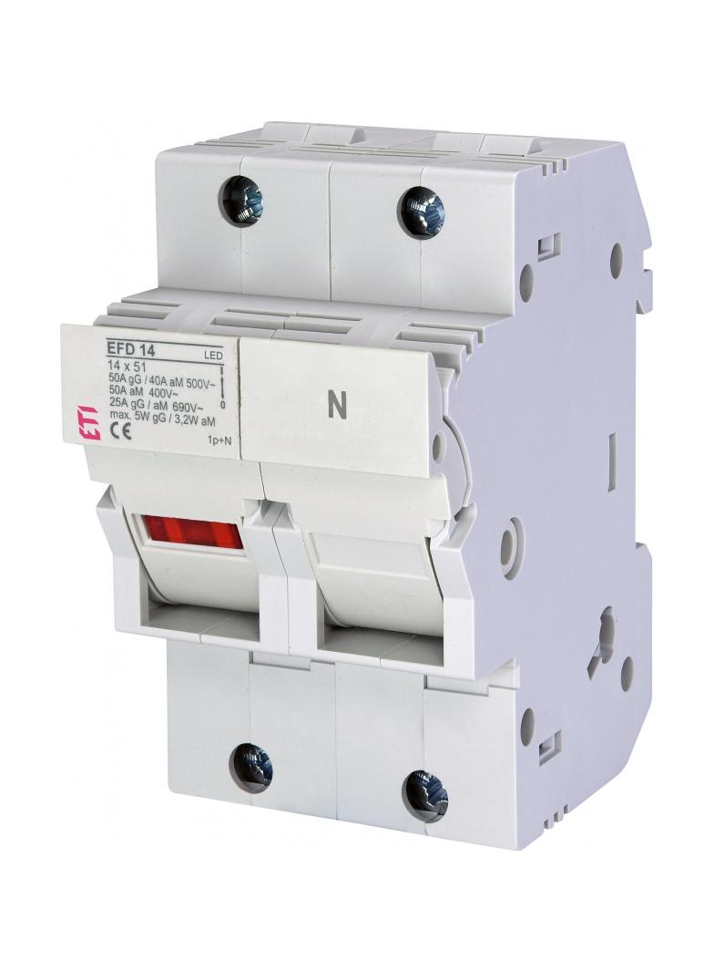 Rozłącznik bezpiecznikowy EFD 14 1P+N LED 002560012 ETI