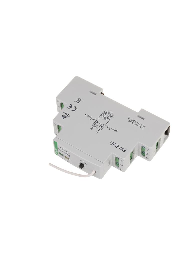 Radiowy podwójny przekaźnik bistabilny - montaż DIN85-265V AC/DC FW-R2D F&F