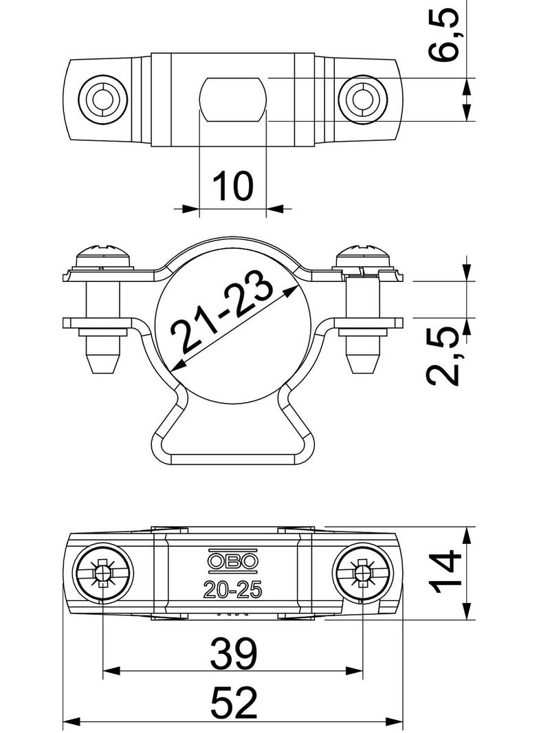 isCon H VA, Uchwyt montażowy