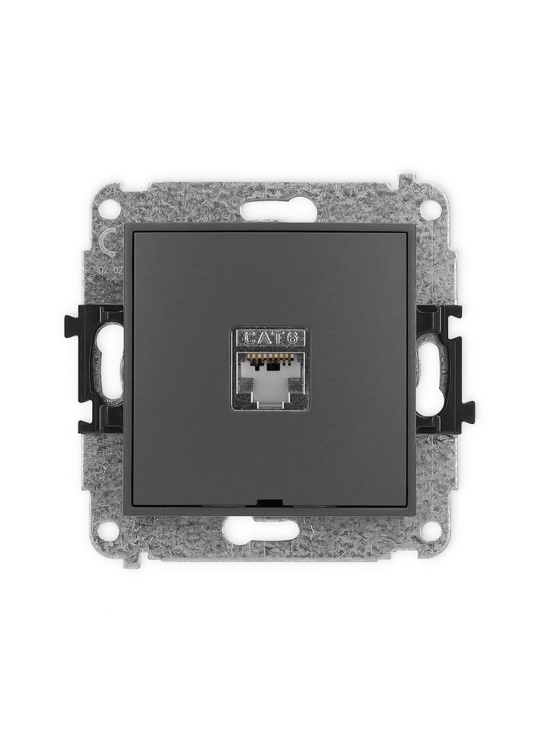 ICON Mechanizm gniazda komputerowego pojedynczego 1xRJ45, kat. 6, ekranowany, 8-stykowy, bez pola op