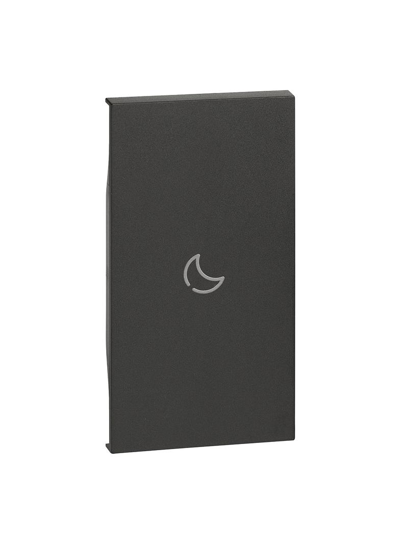 LIVING NOW 'MY HOME' - KLAWISZ Z SYMBOLEM  NOC  - 2 MODUŁY - CZERŃ, Bticino