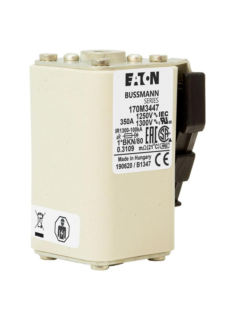 FUSE 350A 1250V 1*BKN/80 AR CU Wkładka szybka 350A AC 1250V rozmiar 1 45x59x81 mm aR 170M3447 EATON