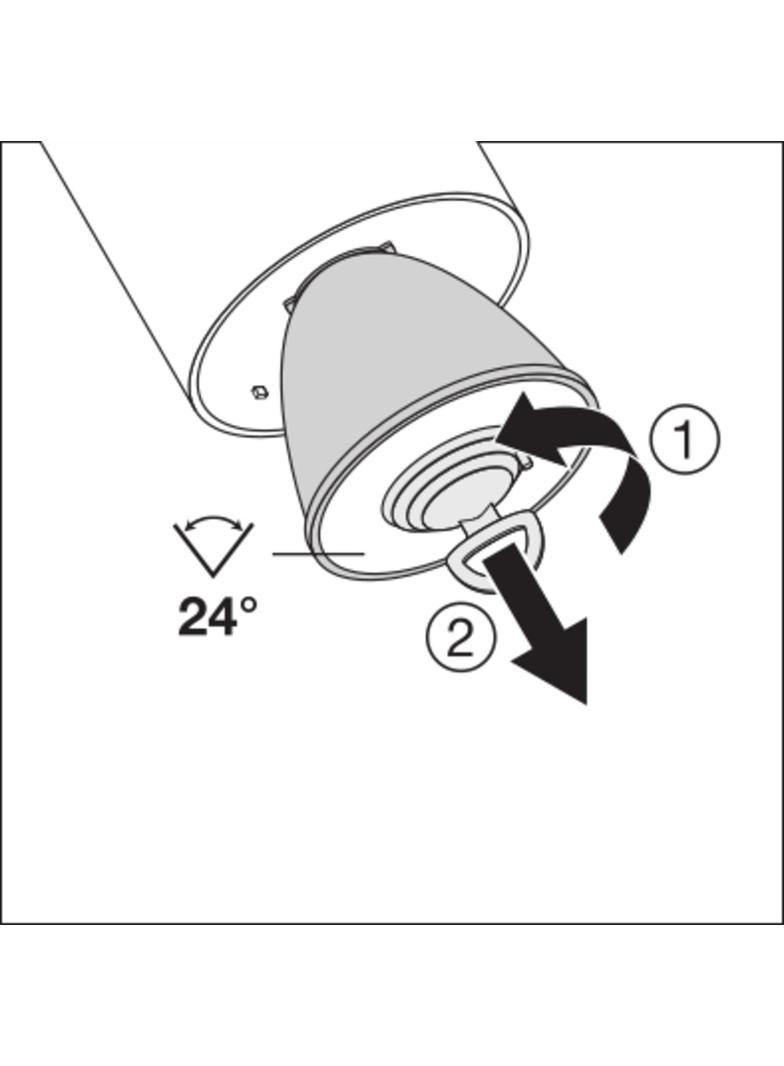 Szynowa oprawa TRACKLIGHT SPOT D85 35W 3000K 90RA NFL GY