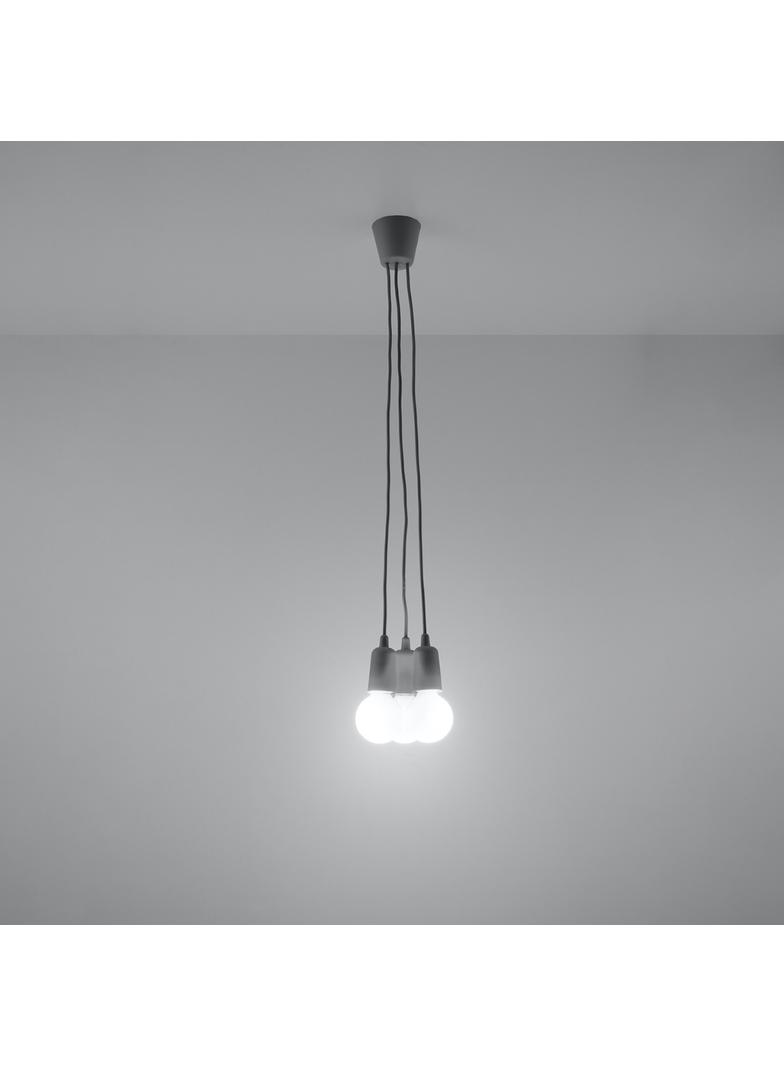Sollux Lampa wisząca DIEGO 3 szara SL.0576