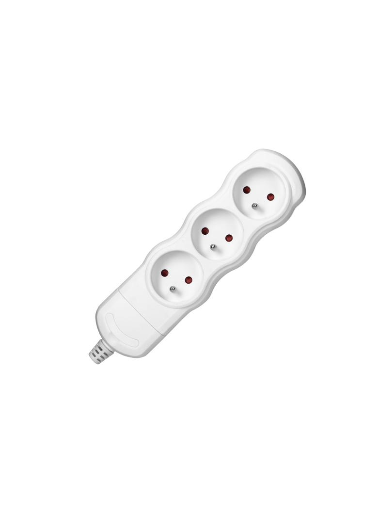 Rozgałęźnik wielogniazdowy 3x2P+Z, biały OR-AE-13262/W ORNO