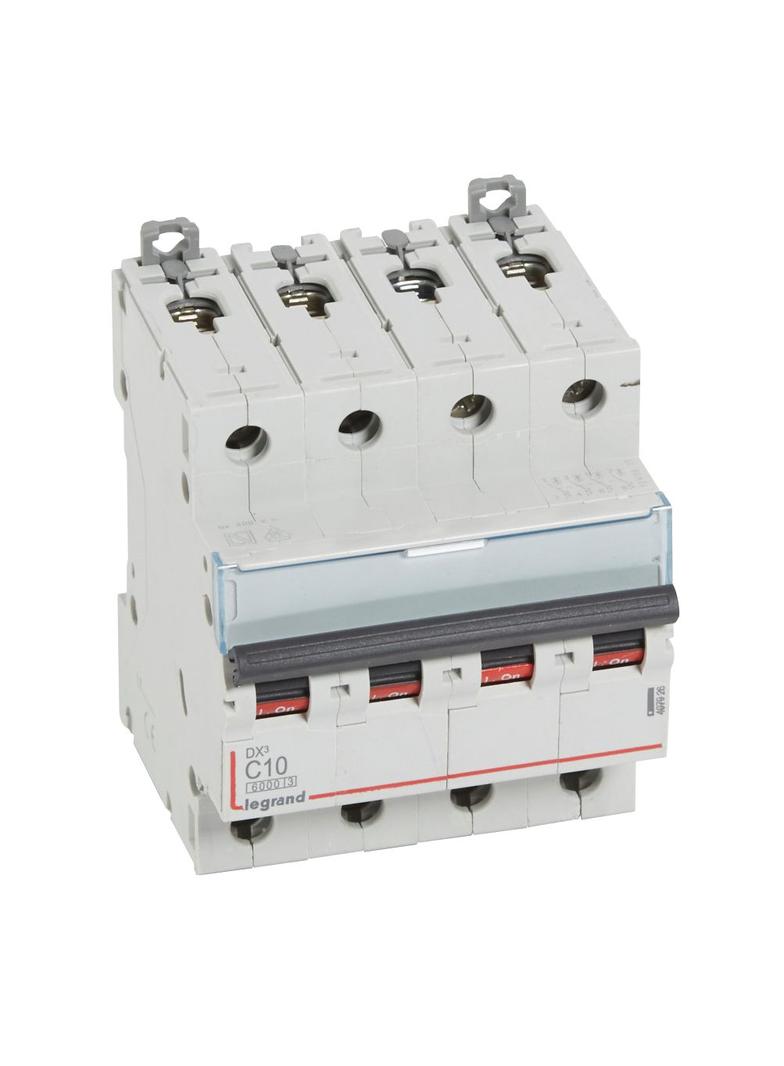 WYŁĄCZNIK NADPRĄDOWY S 304 4P C 10A 6000A SERII DX3, Legrand