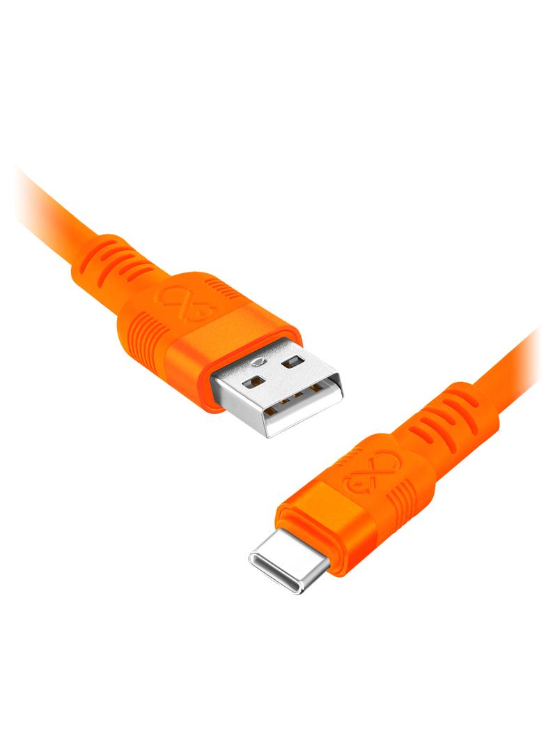 Kabel USB-A - USB-C eXc WHIPPY Pro, 0.9M (60W, szybkie ładowanie), kolor mix neonowy* (*wysyłany los