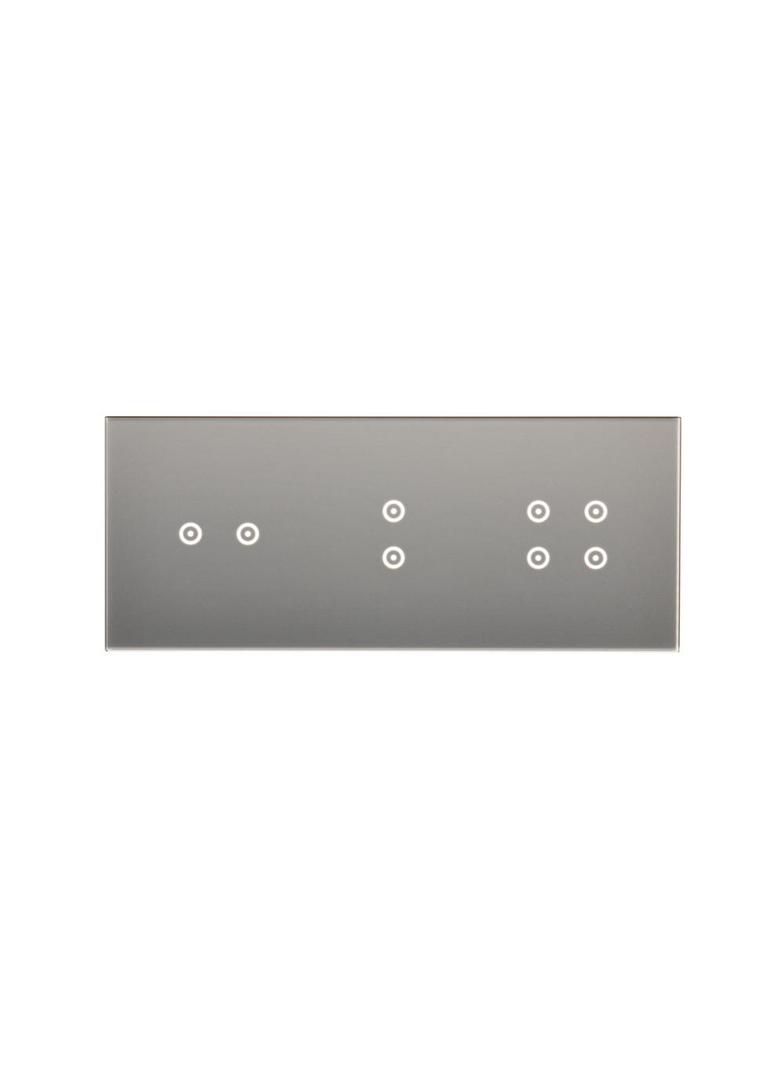 Simon 54 Touch Panel dotykowy S54 Touch 3 moduły 2 pola dotykowe poziome + 2 pola dotykowe pionowe + 4 pola dotykowe srebrna mgła DSTR3234/71 KONTAKT