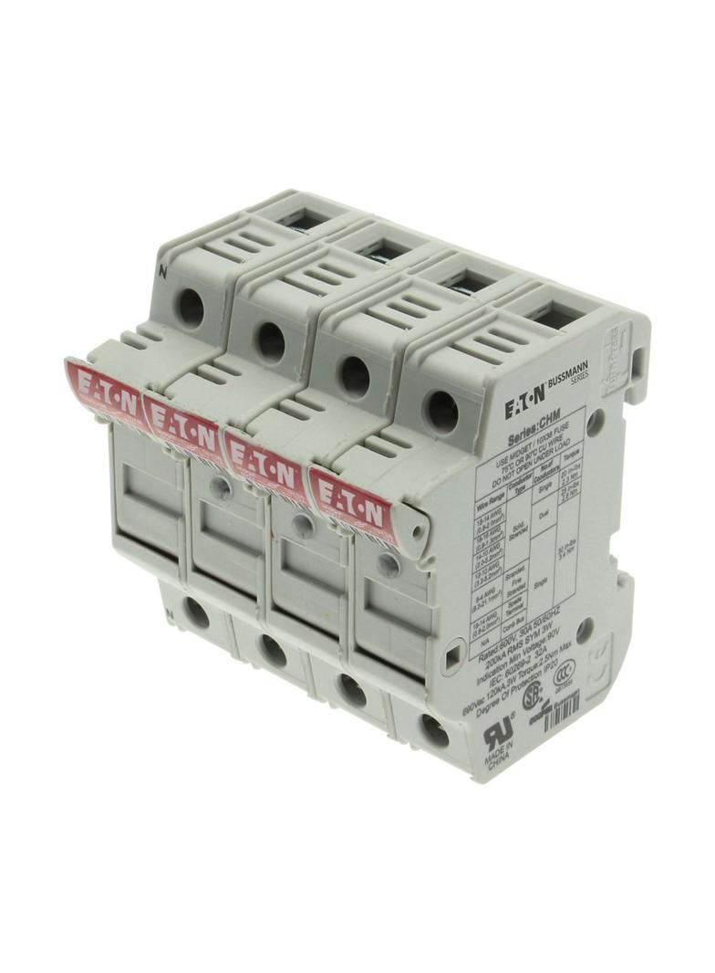 3P 10X38MFH30A 600V Midget-indicator/Neu Podstawa wkładki cylindrycznej 10x38 3p+1N 32A 690VAC wskaź