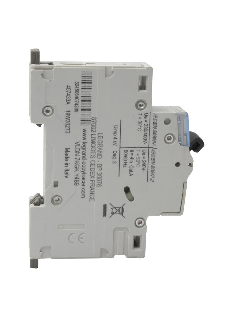 WYŁĄCZNIK NADPRĄDOWY S 301 1P B 20A 6000A SERII DX3, Legrand