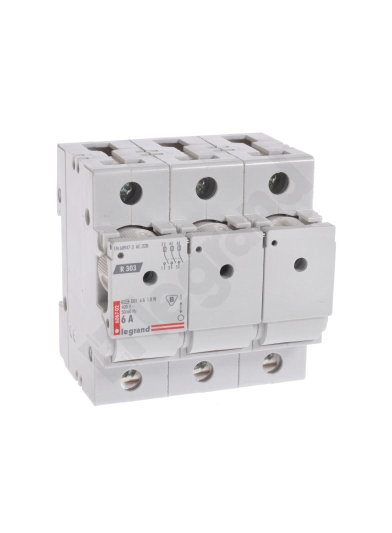 Rozłącznik Bezpiecznikowy 3P 6A D01 R303 606702 LEGRAND