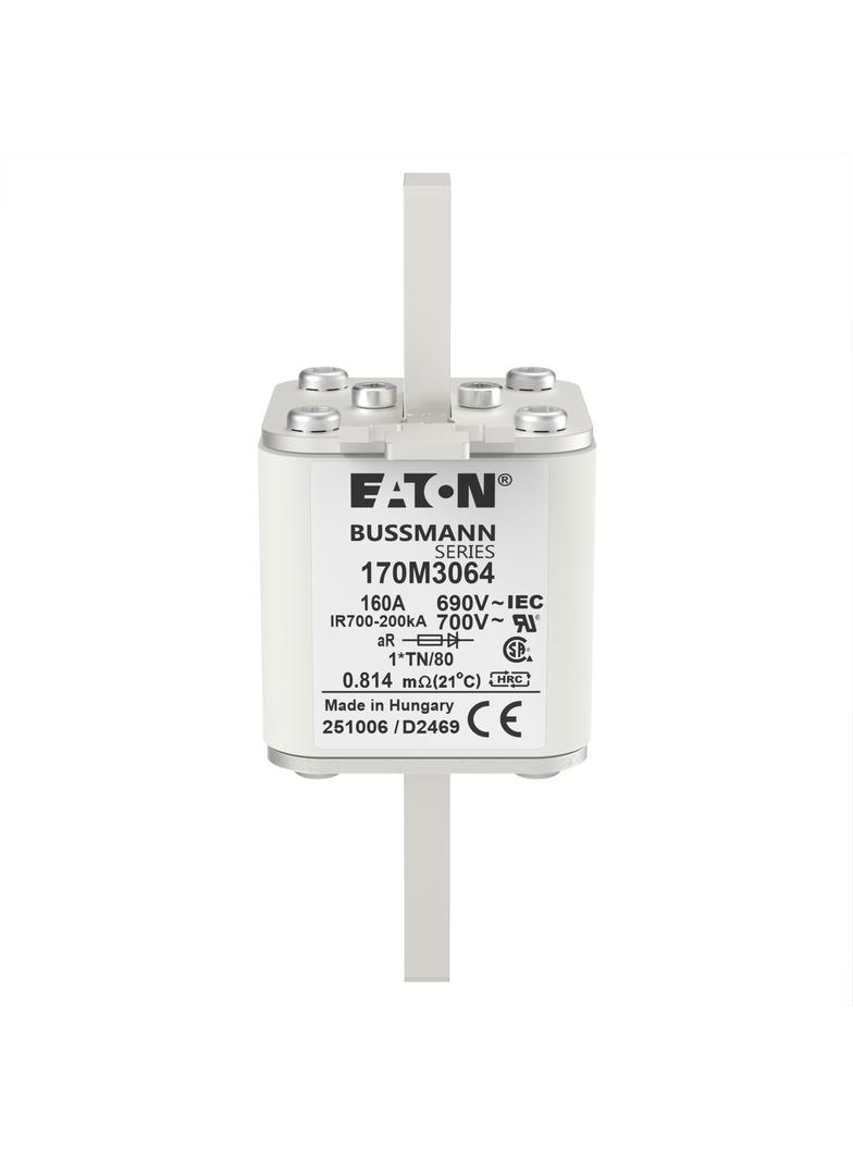 160A 690V 1*TN/80 aR INDICATOR FUSE Wkładka szybka 160A AC 690V compact DIN 1 45x58x104 mm 170M3064