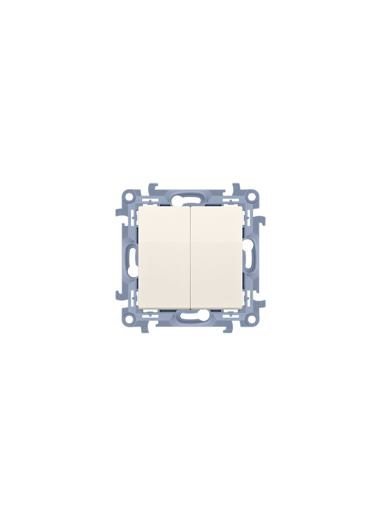 Simon 10 Łącznik świecznikowy podwójny szybkozłączka krem CW5C.01/41 KONTAKT