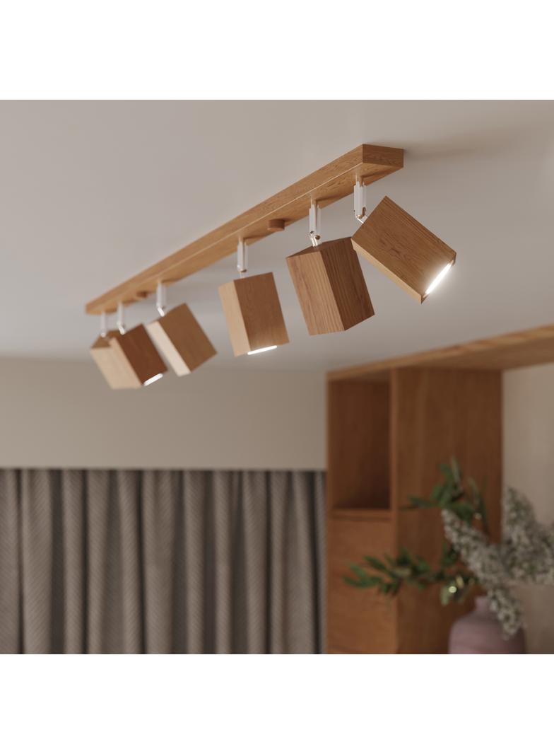 Sollux Plafon KEKE 6 dąb SL.1039