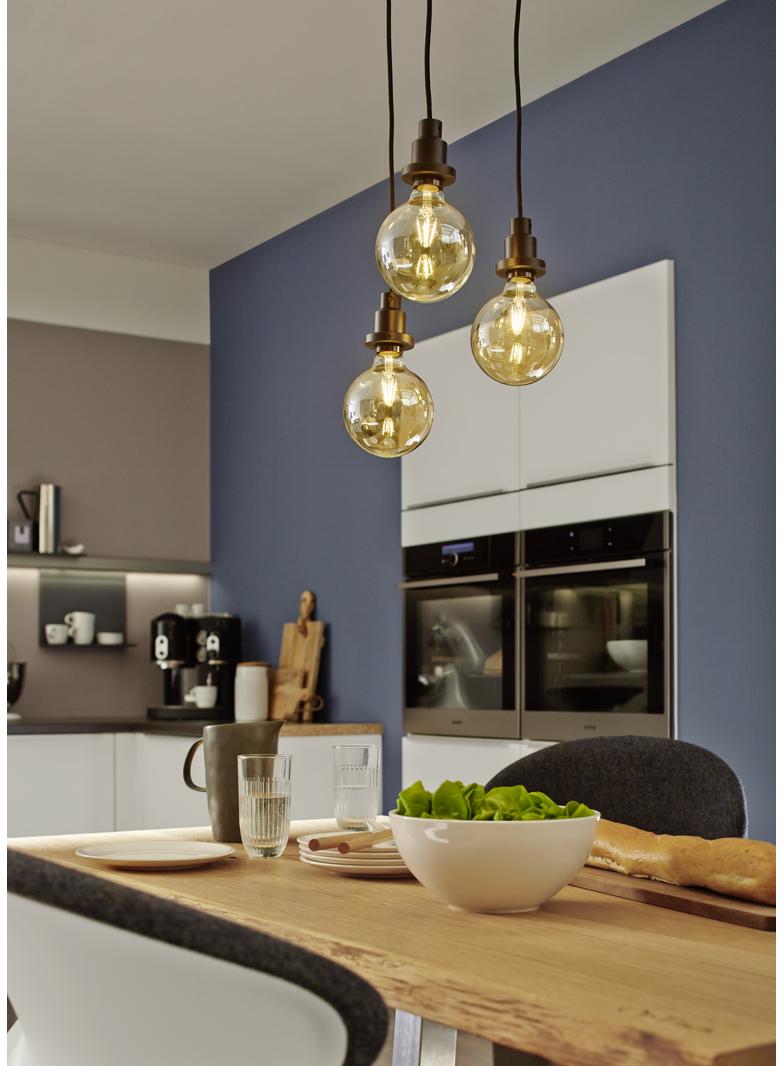 Lampa LED Vintage 1906 CL GLOBE125 Filament szkło przezroczyste GOLD 55 non-dim 6,5W 825 E27