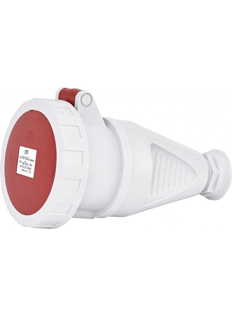 32A 400V 3P+PE Gniazdo przenośne IP67 ESH 3243 004482010 ETI