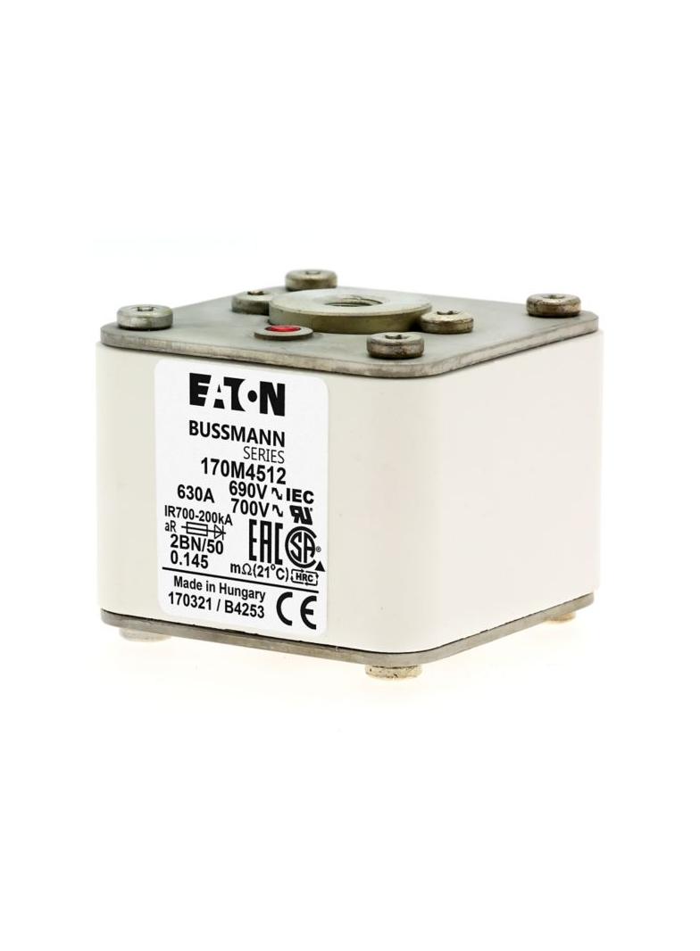 FUSE 630A 690V 2BN/50 AR UC Wkładka szybka 630A AC 690V rozmiar 2 61x77x51 mm aR IEC UL w 170M5412 E