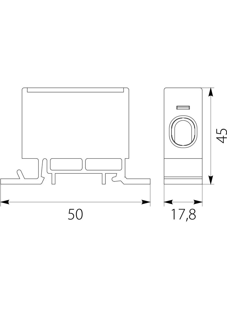 Złączka przelotowa ZP50 Cu-48.55 OPATÓWEK