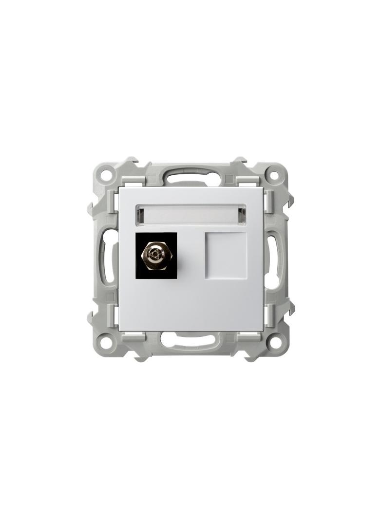 SZAFIR Gniazdo ekwipotencjalne pojedyncze - kolor biały