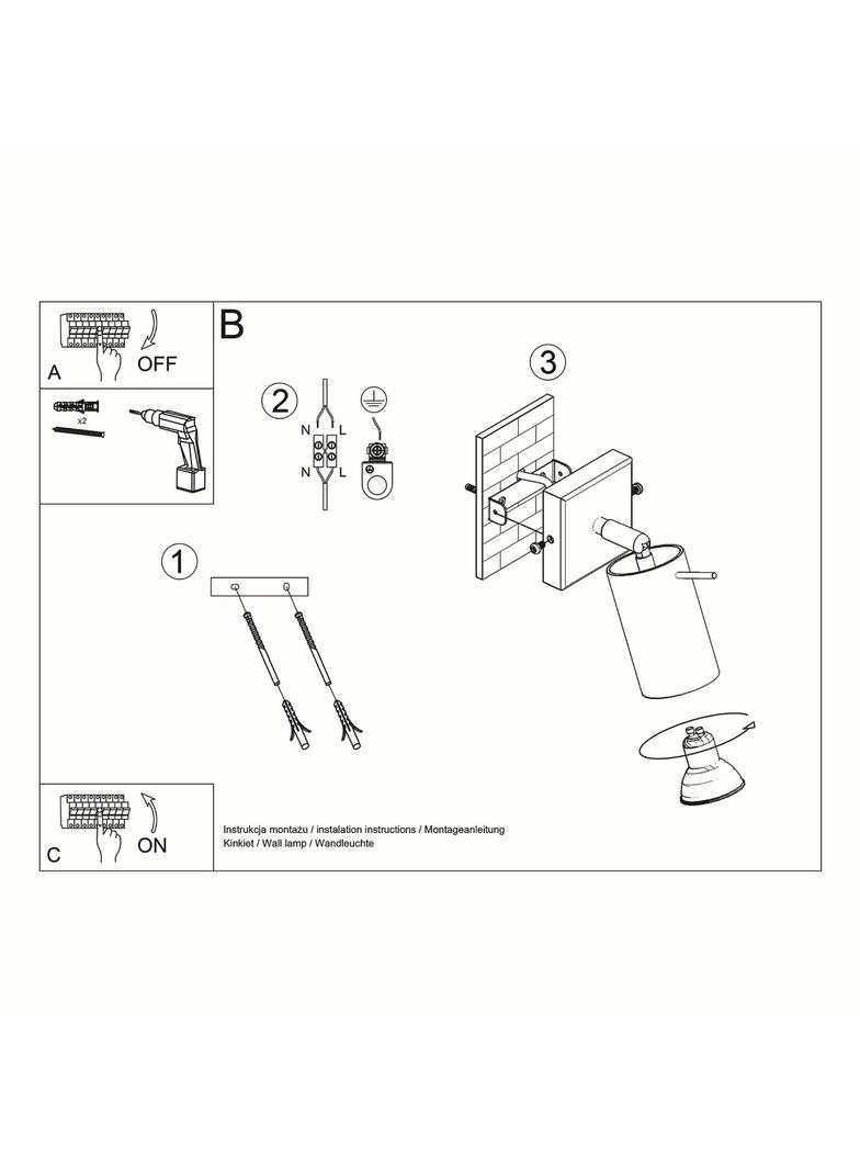 Sollux Kinkiet RING biały SL.0087