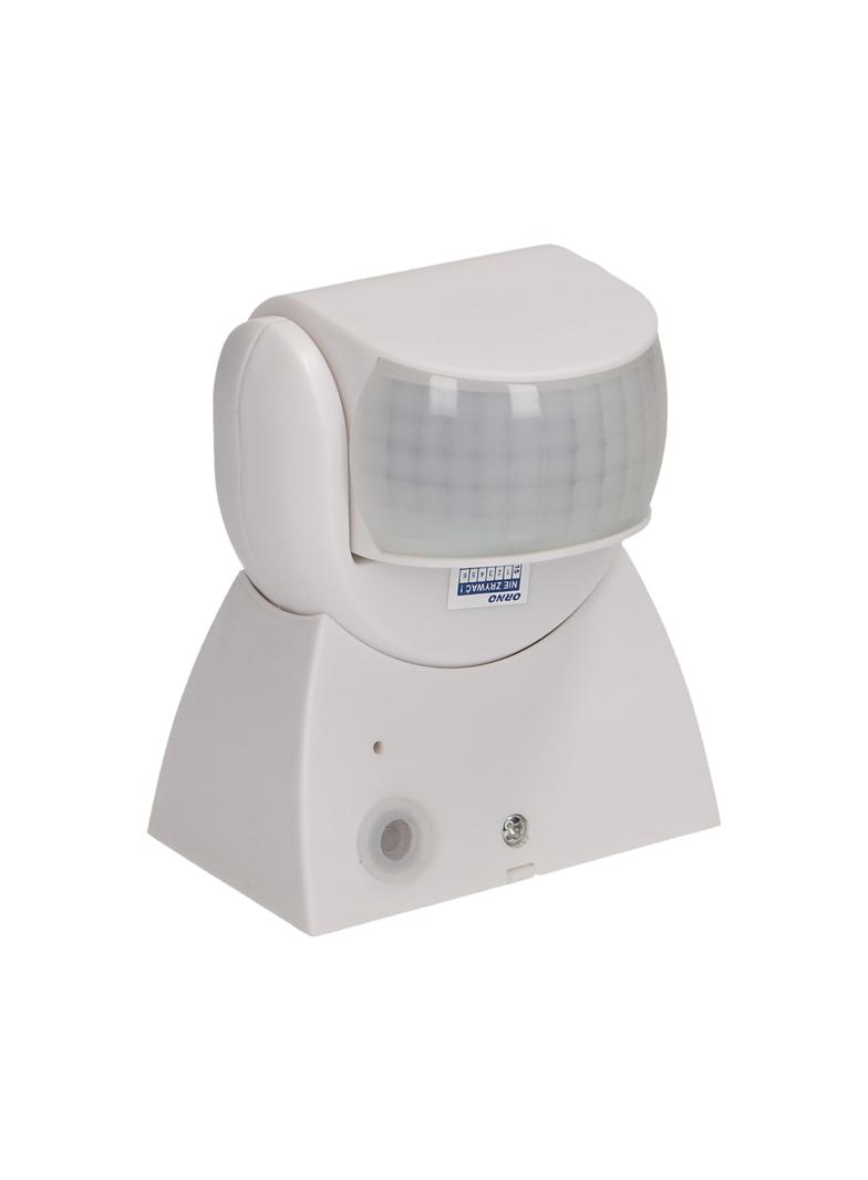 Czujnik ruchu 180st. regulacja pionowa i pozioma IP65 1200W biały OR-CR-236/W ORNO