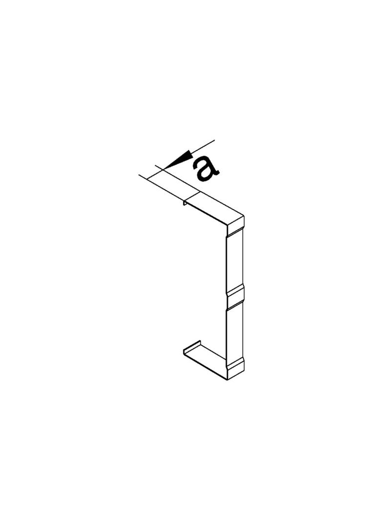 tehalit.BR65/BRS Łącznik pokrywy 65x210 D, biały