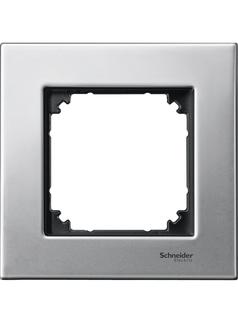 Merten, M-Elegance metal, ramka pojedyncza, srebrny platynowy