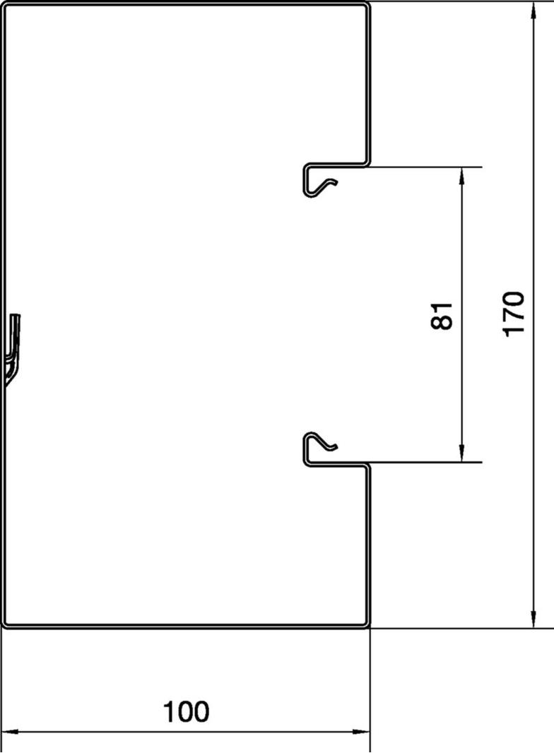 tehalit.BRS Podstawa 100x170mm stal biały BRS10017019016 HAGER