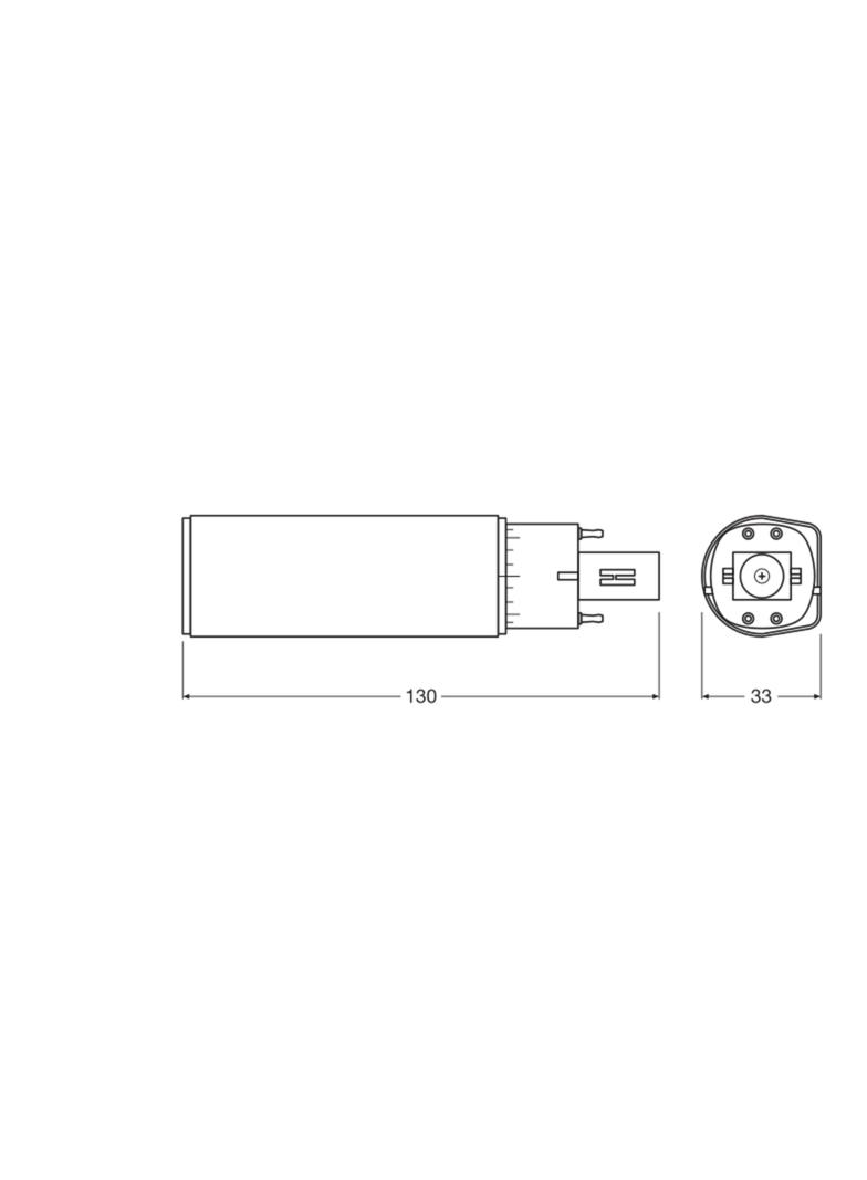 DULUX D E LED FR 13 ECG, AC mains 6W 840 G24q-1 TRZONKI SPECJALNE LEDVANCE