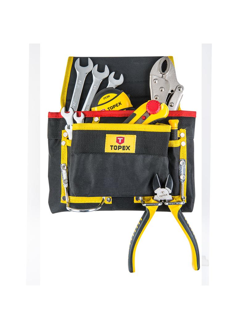 Kieszeń na narzędzia, 8 przegród, metalowe uchwyty