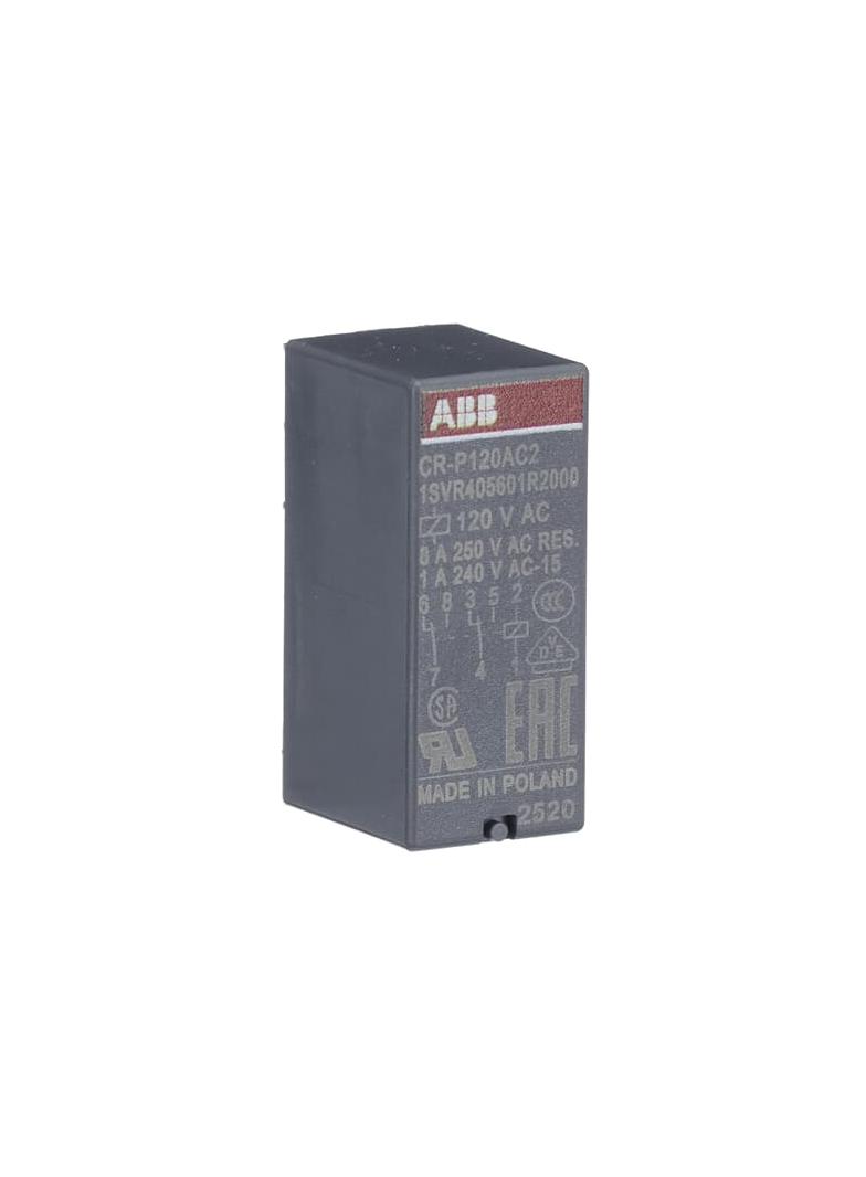 Przekaźnik CR-P120AC2, A1-A2=120V AC, 2 styki c/o 250V/8A 1SVR405601R2000 ABB